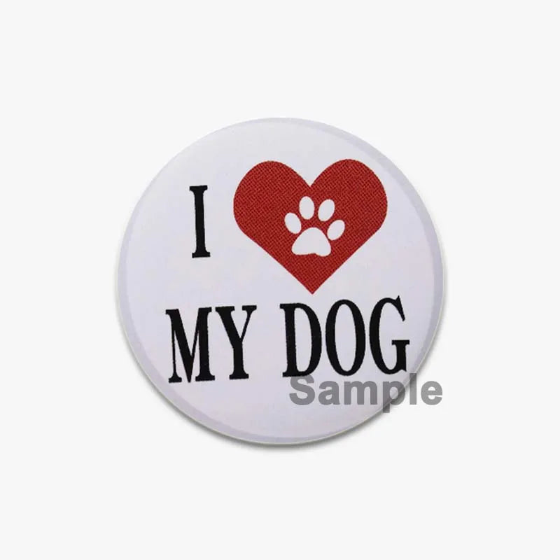Creative Round Animal Letter Pins Cartoon Character Brooch Badge for Kids & Friends