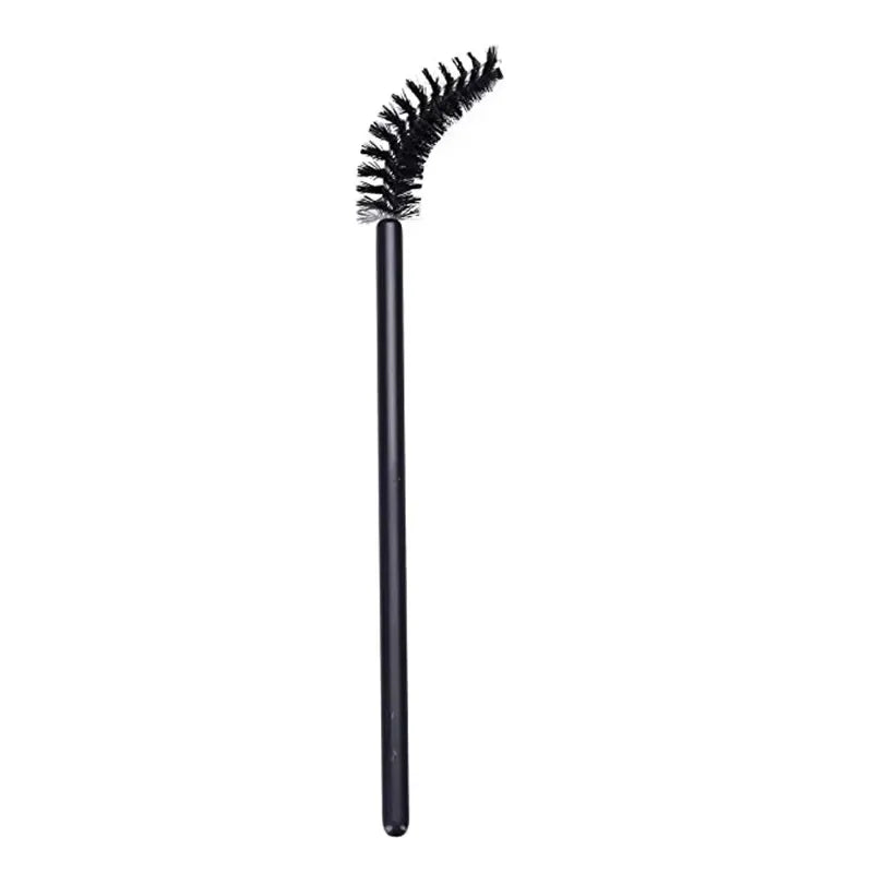50Pcs Disposable Makeup Brushes Eyelash & Eyebrow Applicators Kit - Black & Green Handles