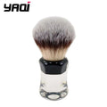 Synthetic Hair Shaving Brush with Clear Handle - Men Wet Shaving Accessory