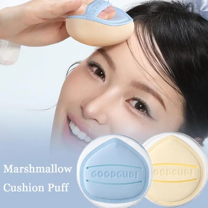 Makeup Powder Puff with Marshmallow Air Cushion - Wet & Dry Use