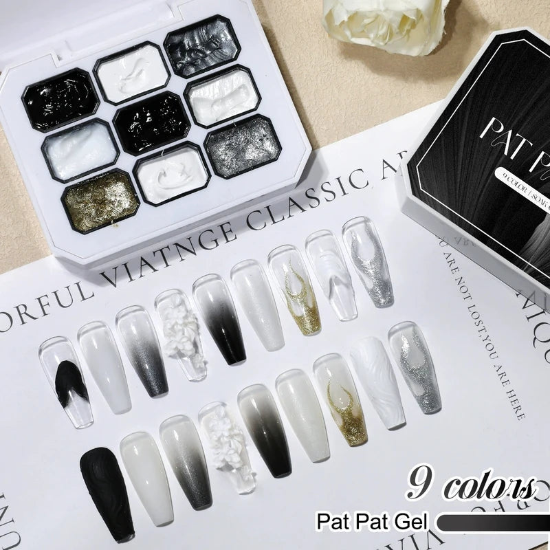 Solid Color Nail Gel Polish - Long-Lasting Shiny Finish for DIY & Salon Use