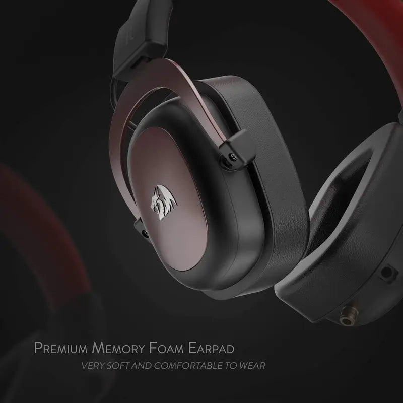 Wired Gaming Headset with 7.1 Surround Sound & Detachable Mic - Over-Ear, 53mm Drivers
