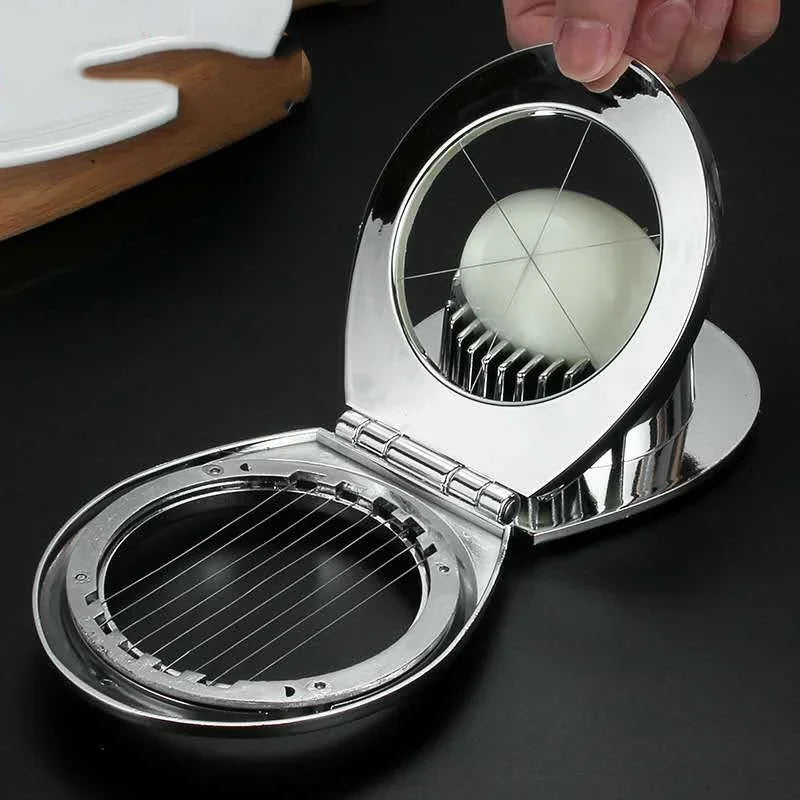 Egg Slicer Kitchen Tool Zinc Alloy Egg Cutter Wedges & Slices