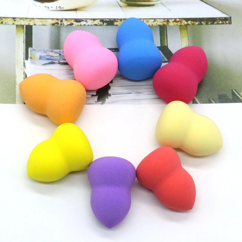 6pcs Mini Makeup Sponge Set for Foundation Concealer Face Blending - Portable Cosmetic Puffs