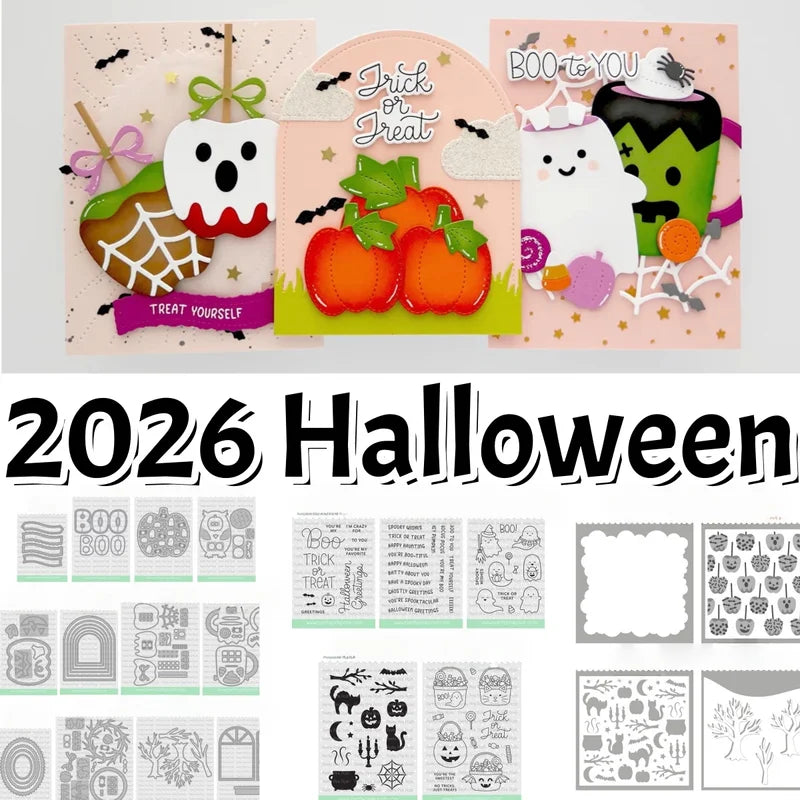 Metal Die Cutting Dies for DIY Crafting Scrapbooking Card Making - Skull & Apple Design