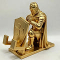 Medieval Knight Cell Phone Holder - Desktop Warrior Armor Stand for Gaming & Decor