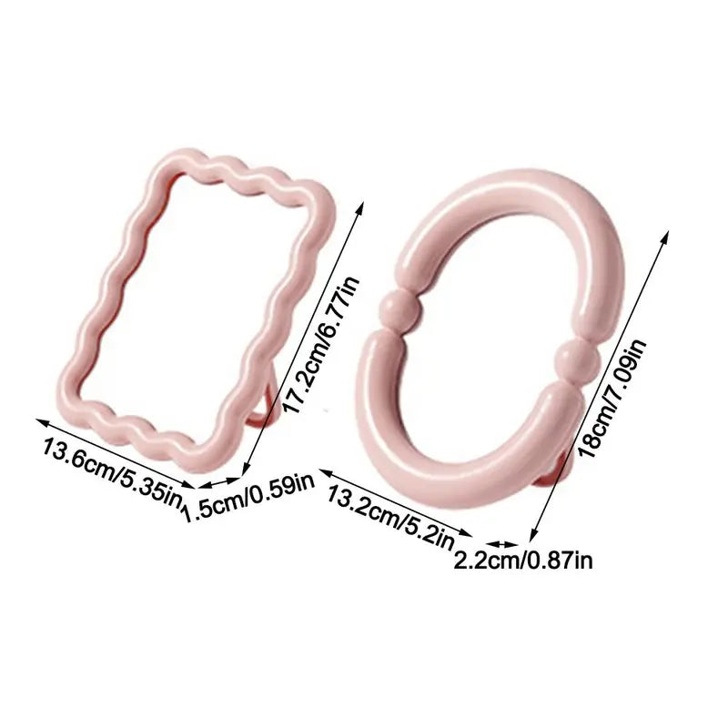 High-Definition Foldable Makeup Mirror with Adjustable Thickness for Beauty and Desk Use