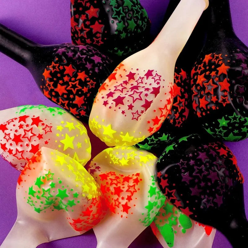 Glow in The Dark Fluorescent Latex Balloons for Birthday & Wedding Parties - 60/10pcs