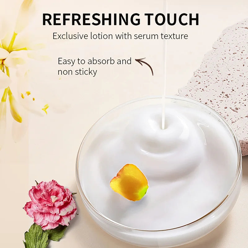Vitamin C Brightening Body Lotion for Women - Moisturizing & Anti-Spot Cream with Niacinamide & Rose Oil