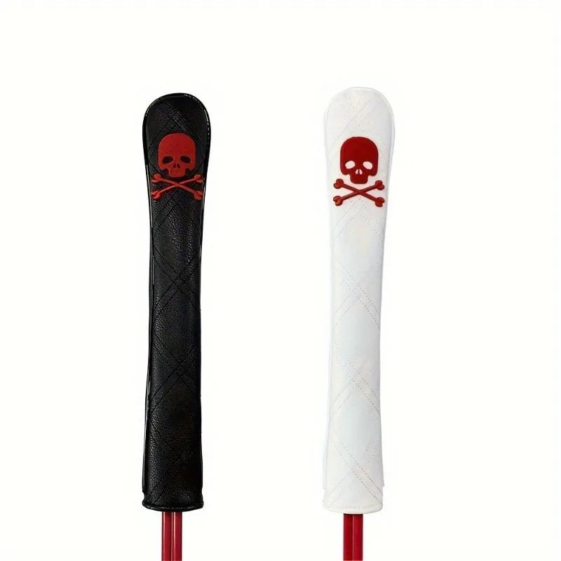 Golf Skull Head Cover Rods Holder - Creative Golf Accessory Set, Multiple Colors