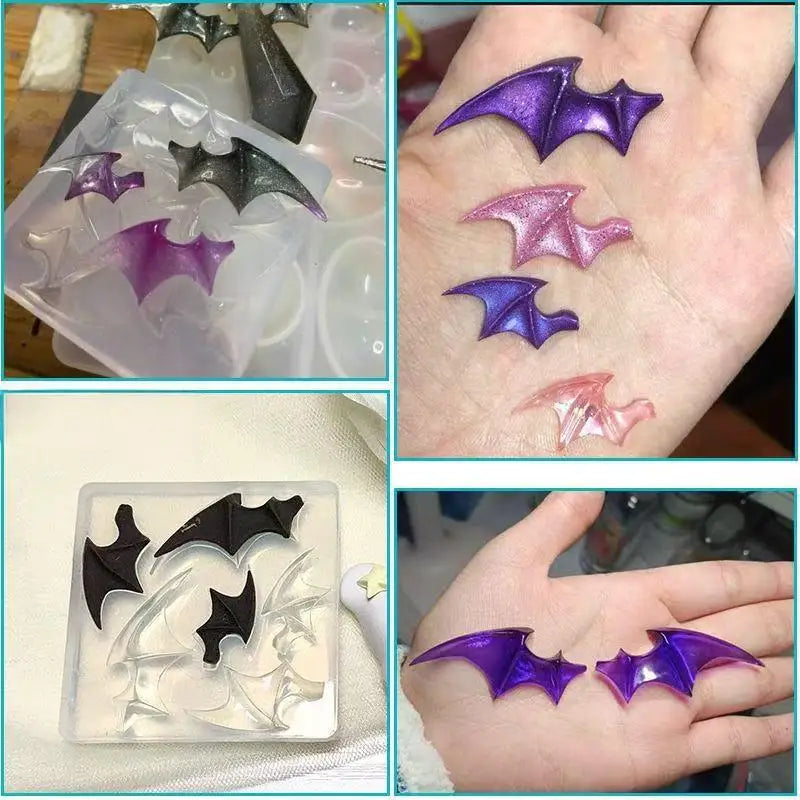 Silicone Mold for Cake, Chocolate, Clay & DIY Craft Decorations - Bat Wings Design