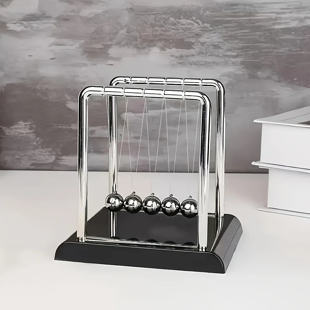 Newton Cradle Metal Balance Balls Desk Toy Stress Relief Home Office Decor