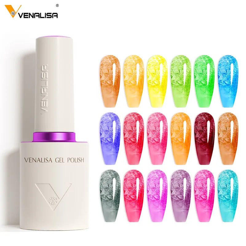 V6 Venalisa 10ml HEMA and TPO Free Nail Gel Polish - Ultra Cat Eye Effect, Semi-Permanent, Soak Off UV & LED Varnish