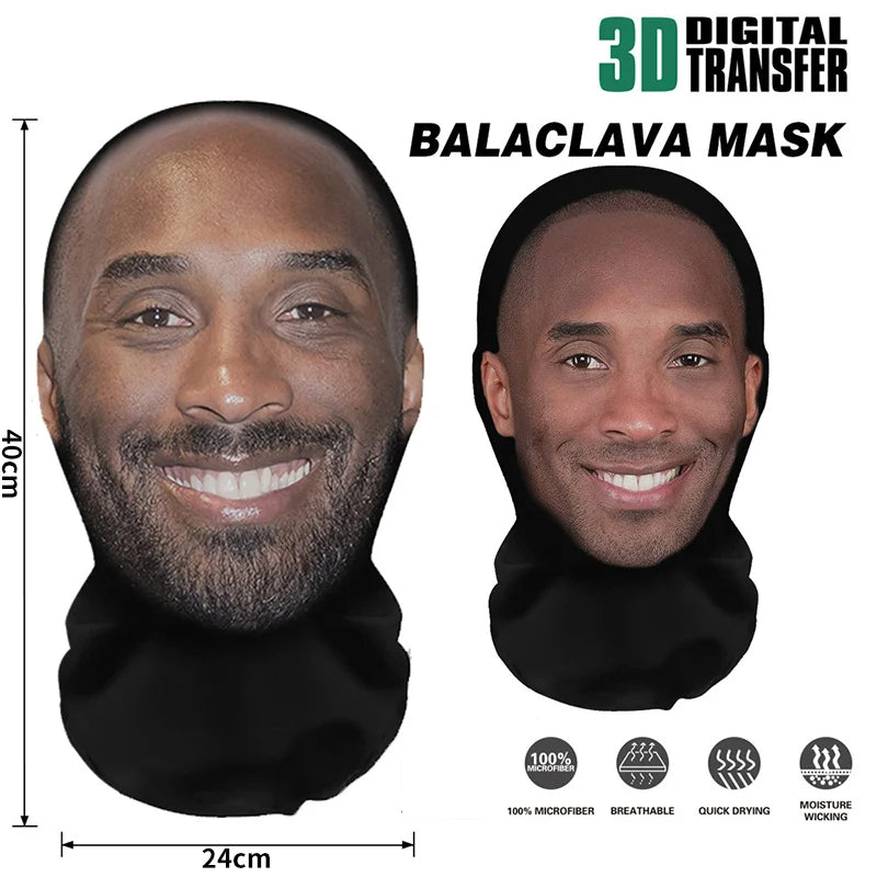 Realistic 3D Face Mask Cosplay Prop Mesh Headwear for Fashion & Social Events