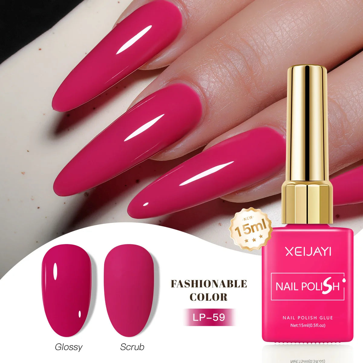 Nail Gel Polish 60 Colors High-Quality UV Soak Off Varnish Organic Nail Art
