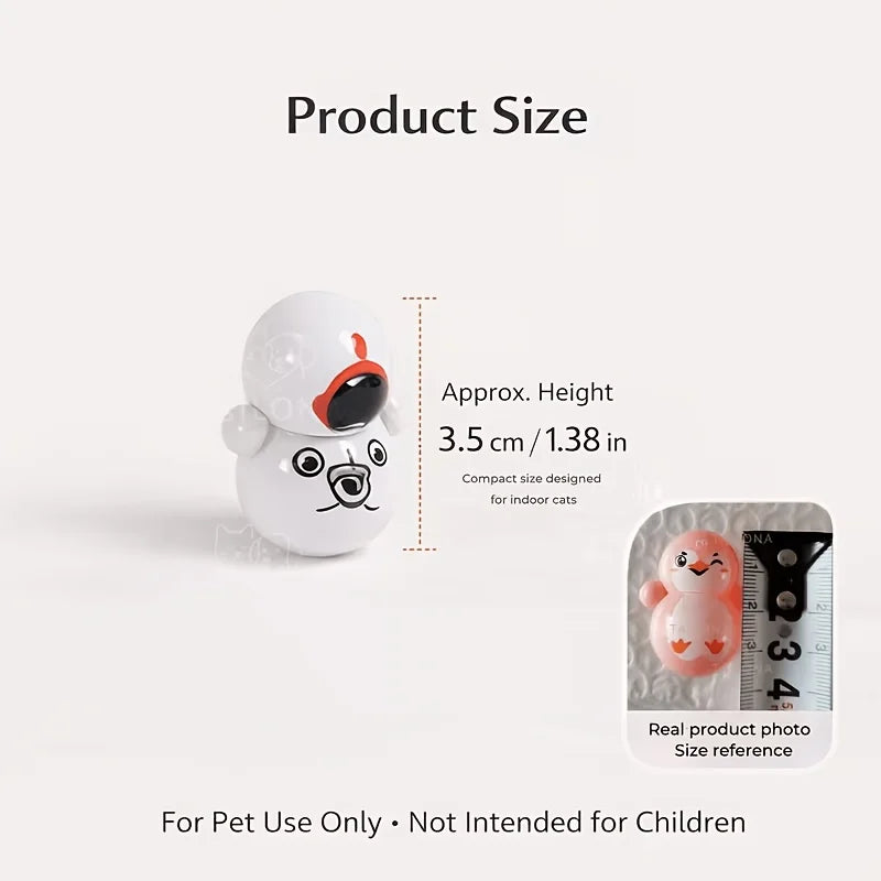 Self-Rolling Cat Toy Set - Battery-Free Interactive Tumblers for Entertainment