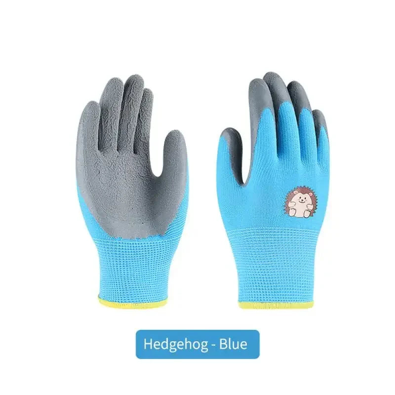 Kids Latex Gloves Waterproof Puncture-Resistant Protective Work Gloves for Children