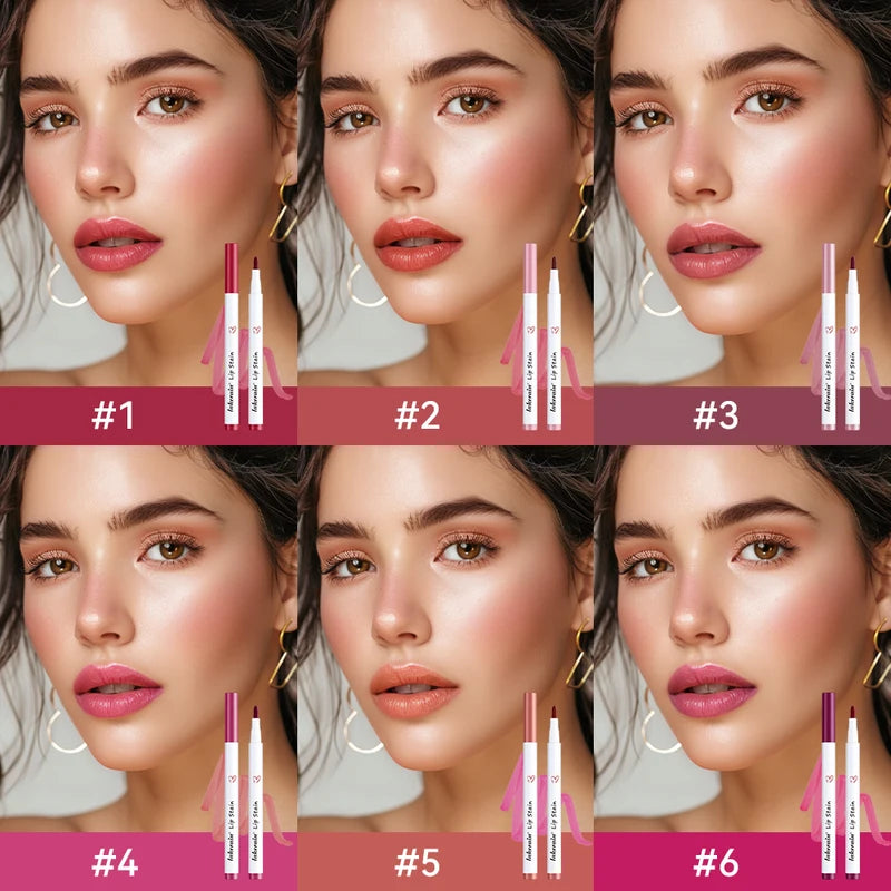 Waterproof Lip Stain Long Lasting Transferproof Lip Color Liquid Lip Tint Natural Daily Makeup