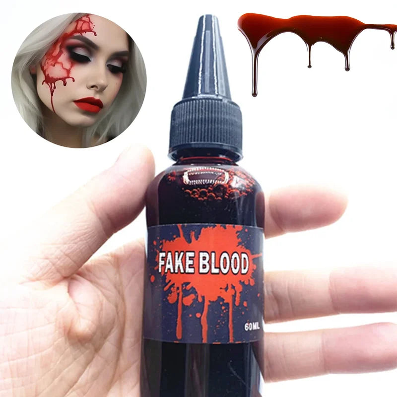 Halloween Fake Blood Prop 60ml Liquid Cosmetic for Horror Cosplay & Pranks