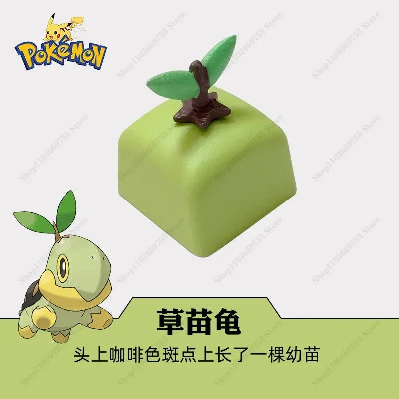 Pokemon Anime Cute Tail Keycaps for Mechanical Keyboard - Resin Artisans, Multi-Color Options