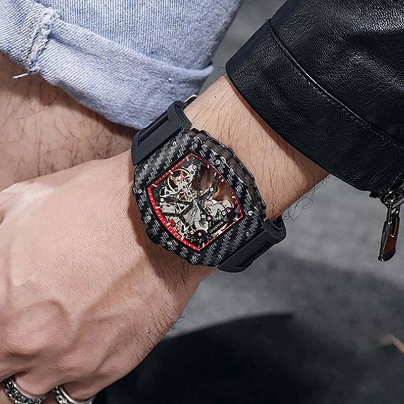 Fully Automatic Skeleton Mechanical Watch - Luxury Men's Casual Business Timepiece