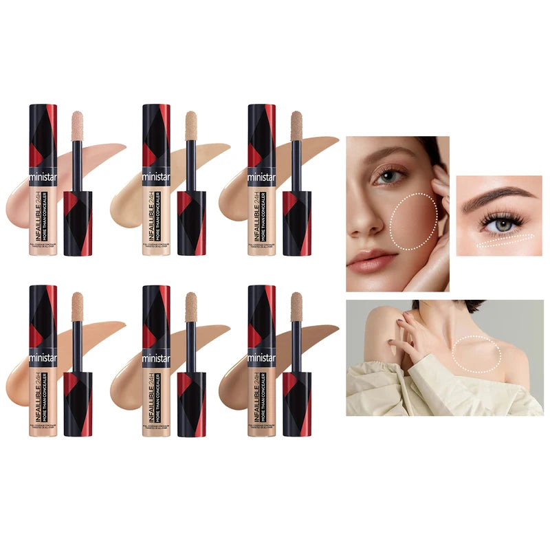 Full Coverage Waterproof Concealer - Sweat & Stain Resistant Skin Makeup