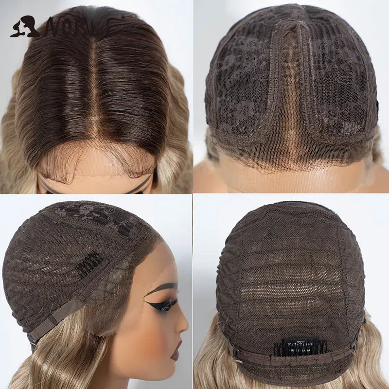Wavy Lace Front Wig for Women 28 Inch Body Wavy Synthetic Cosplay Hair