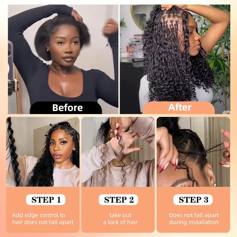 15A Human Braiding Hair Bulk for Boho & Spiral Braid Extensions - Unprocessed Virgin Hair