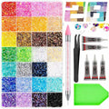 Multi-Color Rhinestone Bedazzling Kit with Glue for Nails Makeup Shoes DIY Crafts