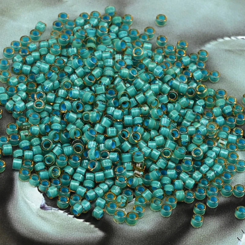 2.5mm Glass Japanese Beads - Color-Lined Crystal Jewelry Making Supplies