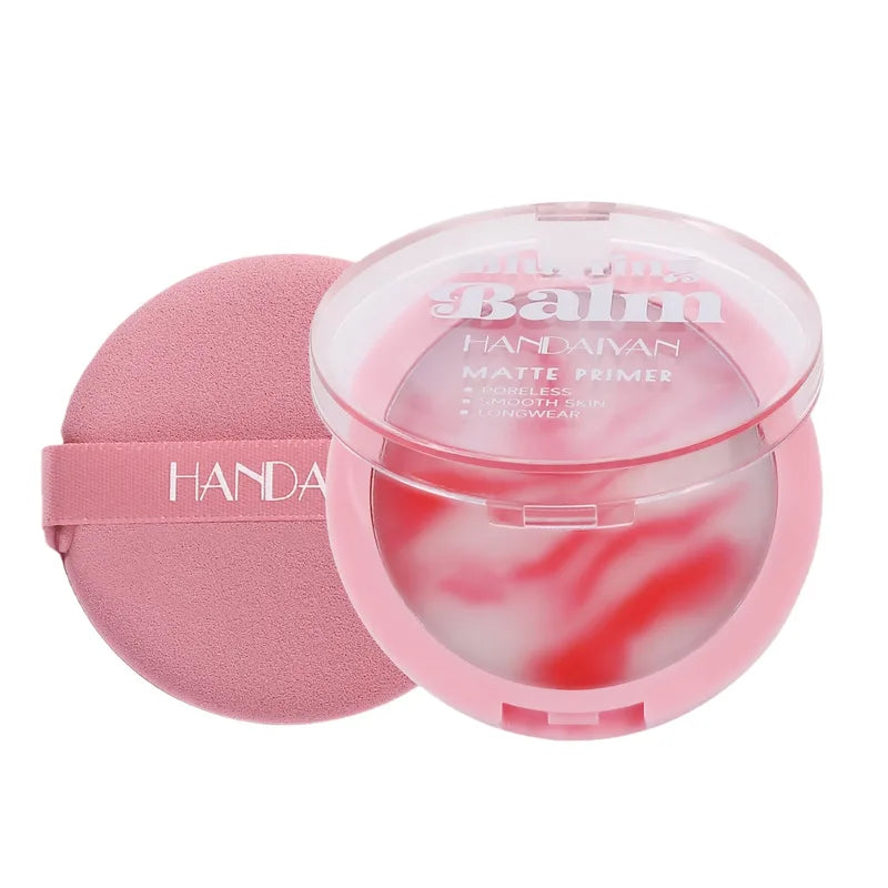 Natural Oil Control Loose Face Powder with Puff Matte Waterproof Brightening Makeup