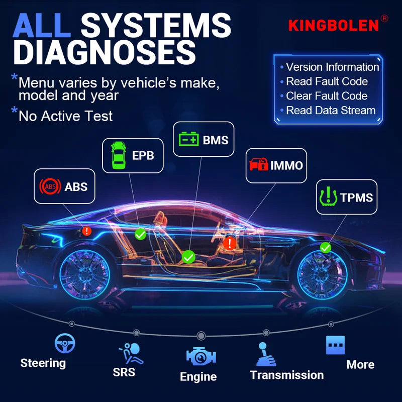 OBD2 Car Diagnostic Scanner with CAN FD Support, 28 Reset Functions, Auto VIN, Bluetooth, Lifetime Updates