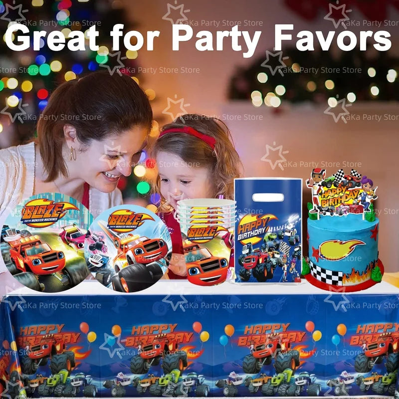 Race Car Themed Party Balloons and Decorations Set - Birthday Celebration Supplies