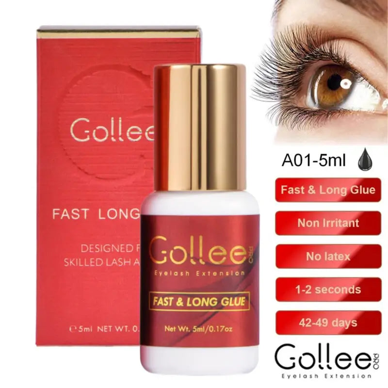 Fast Drying Eyelash Extension Glue 0.5-3 Sec Waterproof Lash Adhesive