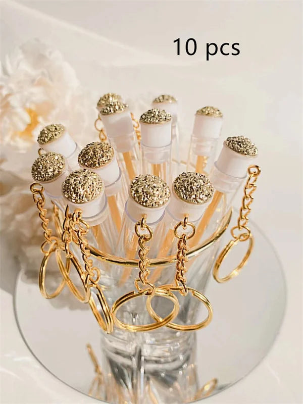 Reusable Mini Lash Comb Tube Keychain - Portable Eyelash & Mascara Brush