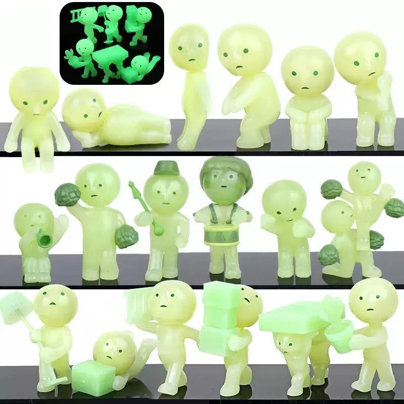 Noctilucent Green Doll Action Figures Blind Box Set - Multiple Series for Christmas Gift
