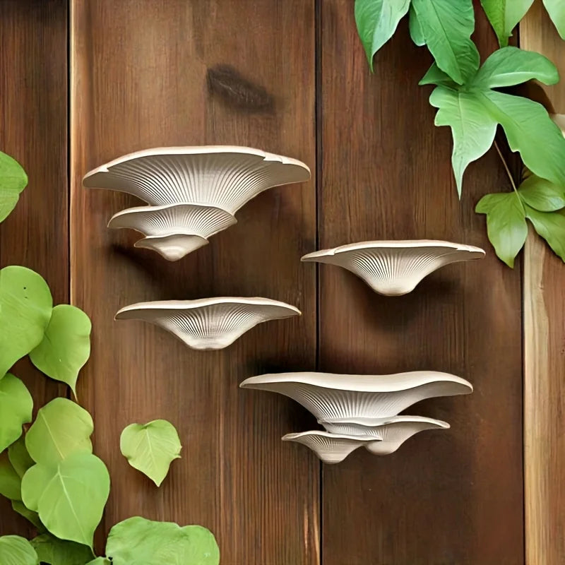 Creative Mushroom-Shaped 3D Printed Wall Storage Rack - Cute Home Decor