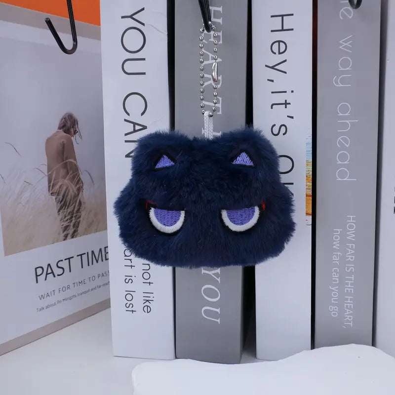 Cute Cat Plush Keychain - Impact Scaramouche Cosplay Anime Ghost Pendant for Backpack & Halloween