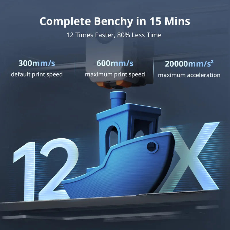 Multicolor 3D Printer Max 600mm/s Speed, Large 350x350x350mm Hotend Nozzle