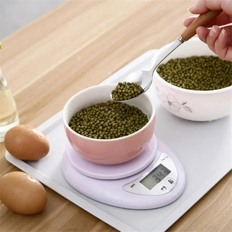 5kg Digital Kitchen Scale with LED Display Food Weighing Balance