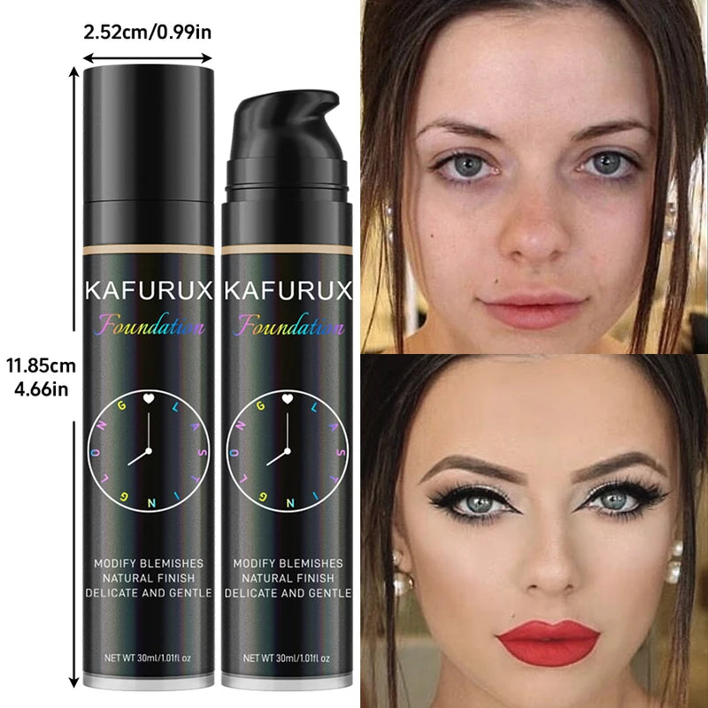 8-Color Liquid Foundation Makeup Set Waterproof & Sweat-Resistant Face Base