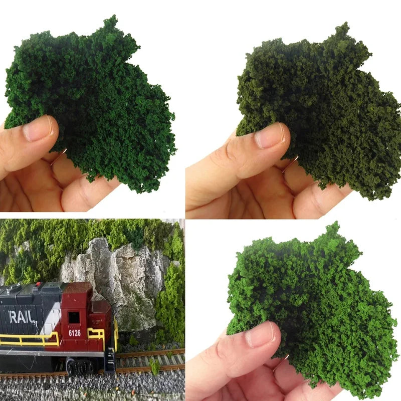 Micro Shrubs Bushes for Model Railway Layouts - 30g Agglomeration Sponge Foliage