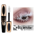5D Silk Waterproof Mascara for Long, Bold Eye Makeup - Black, Blue, White, Chocolate & More