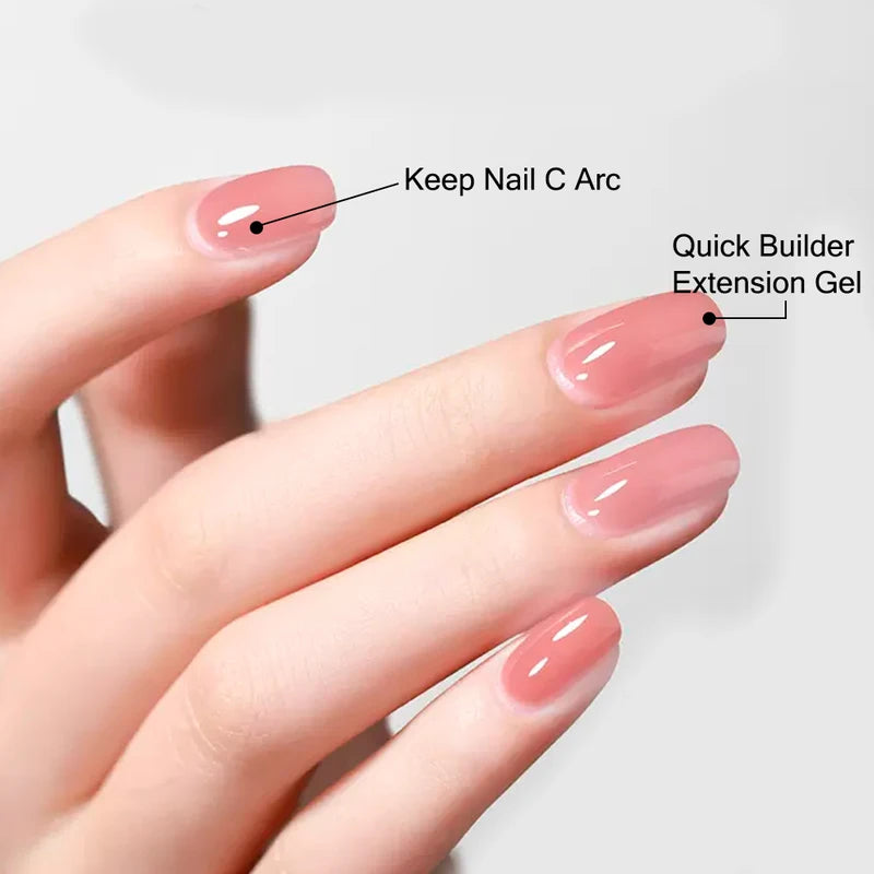 Self Leveling Gel Nail Polish 15ml Semi-Permanent UV French Manicure