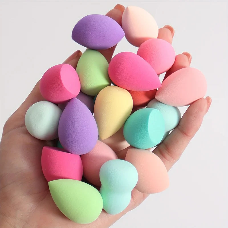 Mini Makeup Sponges Set - Assorted Shapes & Colors, Latex-Free, Multi-Purpose Beauty Tools
