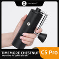 Manual Coffee Grinder for Espresso and Pour-Over, Adjustable Steel Burr, Portable