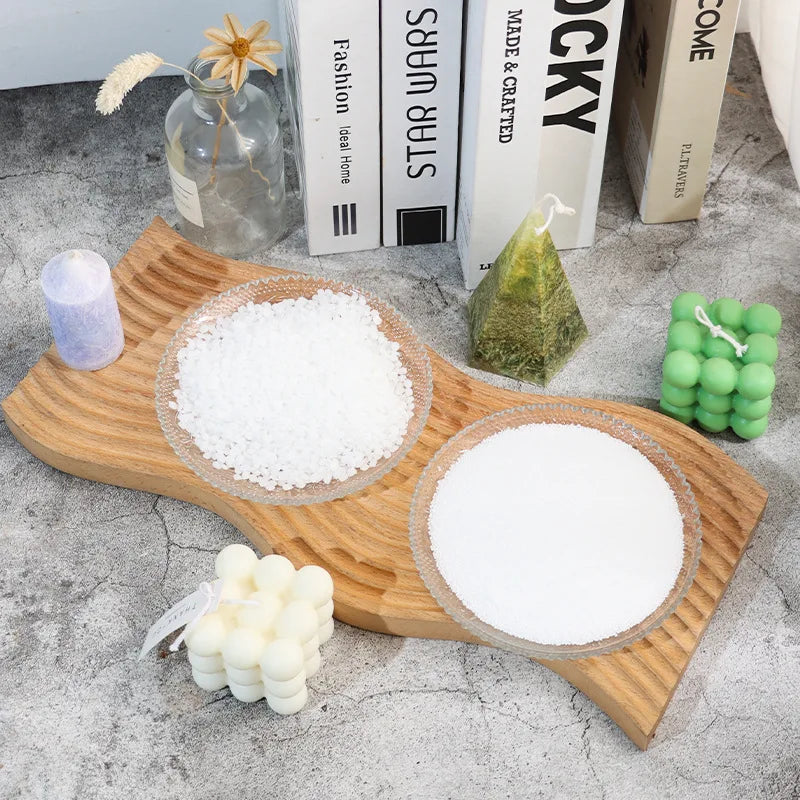 Natural Soy Wax for Candle Making - Ice Flower, Scented & Smokeless, 100/500g