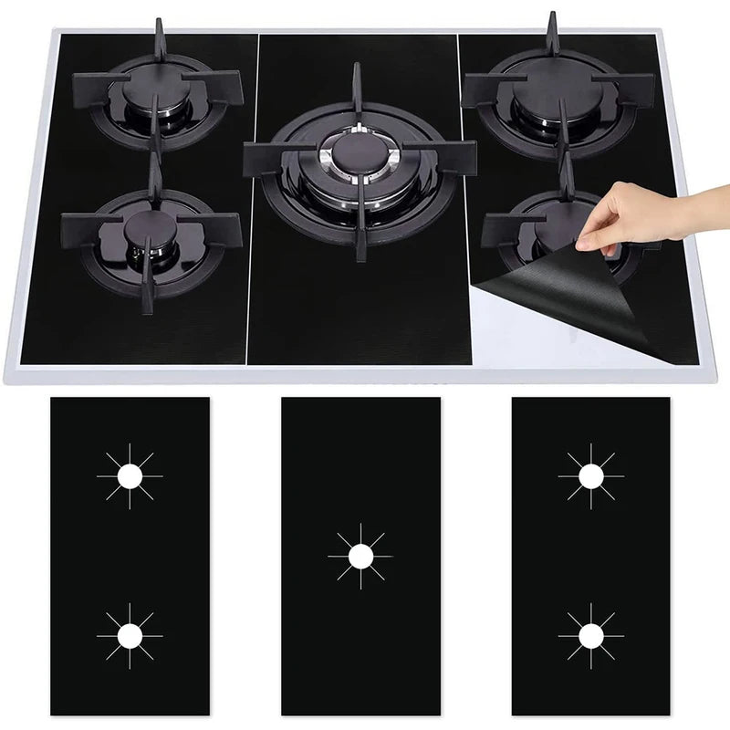 Gas Stove Protector Pads Set - Heat-Resistant Non-Stick Scratch Covers for Kitchen