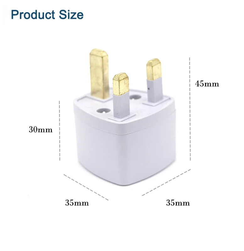 Universal Travel Power Plug Adapter for US UK EU AU IL Brazil Japan Korea - Compatible Worldwide