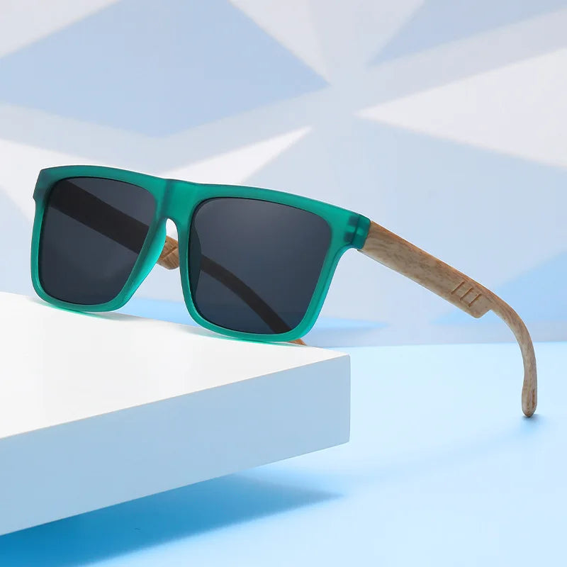 Retro Square Polarized Sunglasses for Men & Women Outdoor Travel Driving